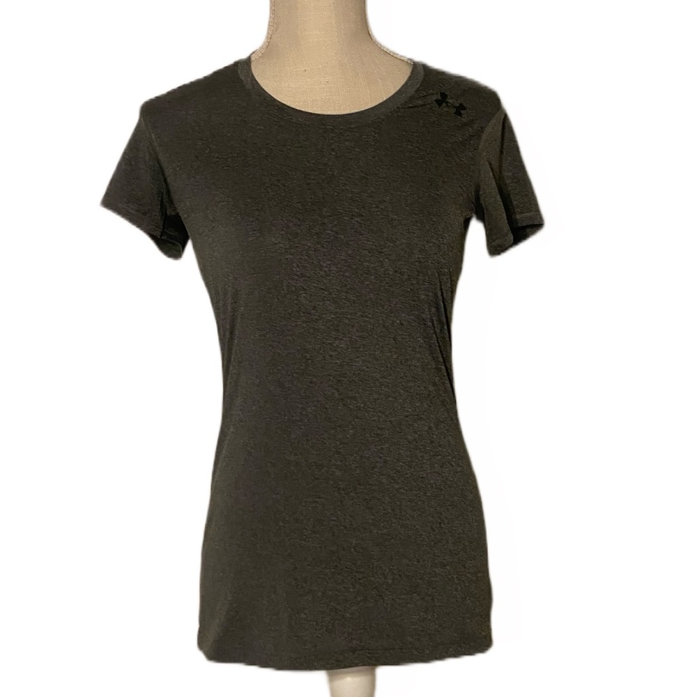 Under Armour Gray Short Sleeve Athletic Top